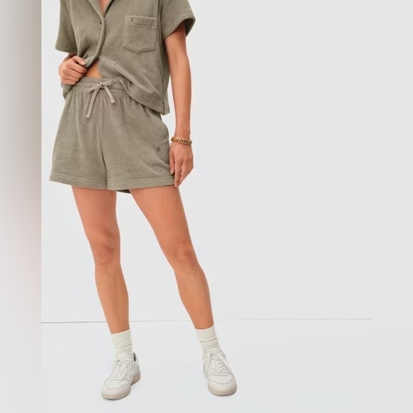 Everlane The Terry Cloth Short in Green M - Picture 2 of 7